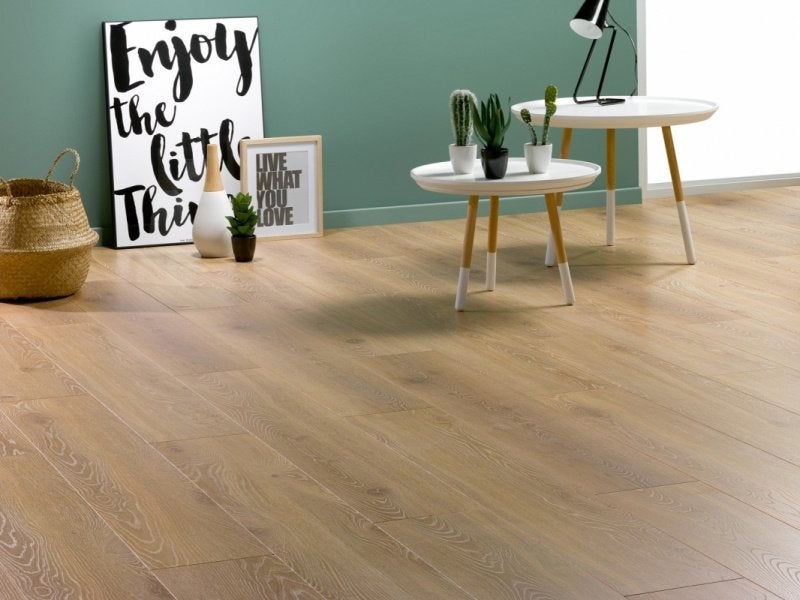 12mm dik Waterbestendig Laminaat Sandalwood AC-6 Klasse 33, Bruin, 75 m² of meer, Nieuw, Ophalen of Verzenden
