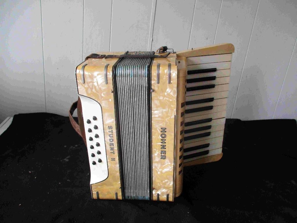 Accordeon Hohner, Muziek en Instrumenten, Accordeons, Gebruikt, Met riemen, Overige formaten, Hohner
