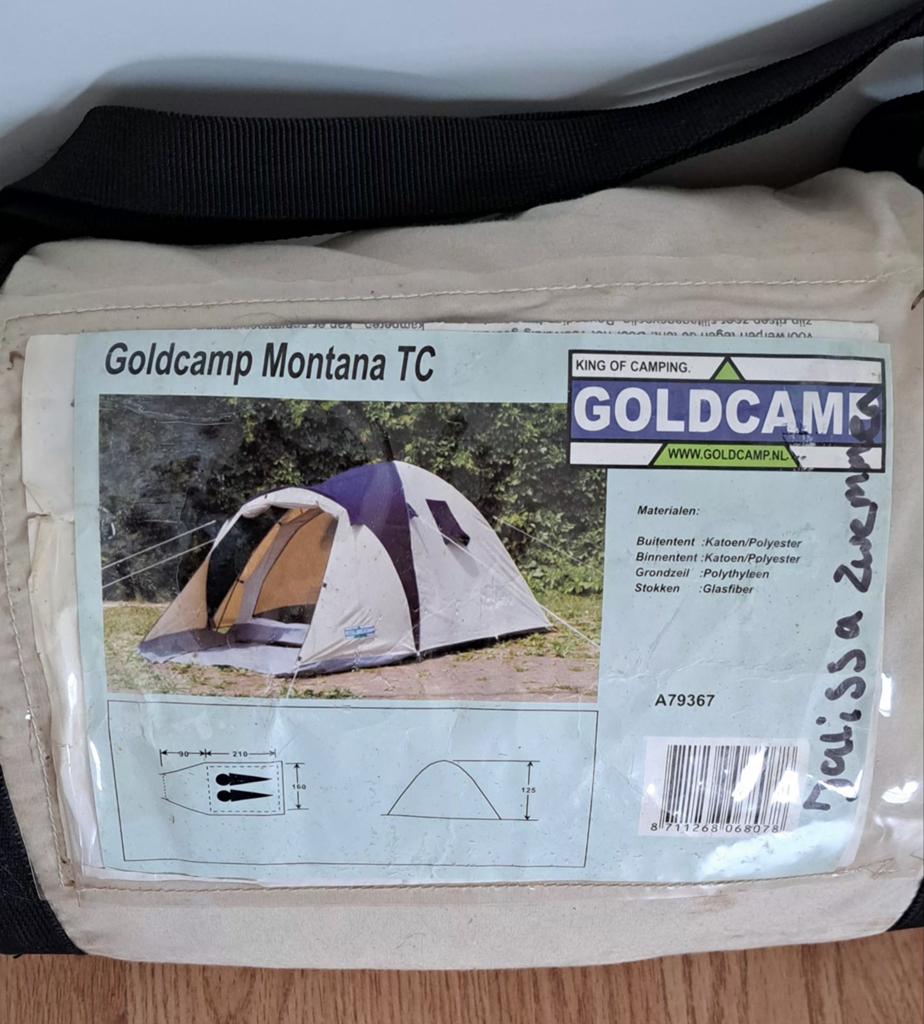 Goldcamp Montana TC tent - zo goed als nieuw, Ophalen of Verzenden, Zo goed als nieuw, Tot en met 2