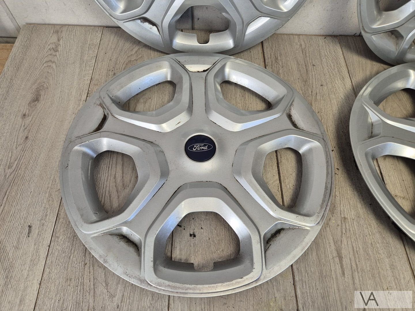 Ford Kuga Mondeo S-max wieldoppen set van 4 -17 INCH STAAL -, Gebruikt, -, -, Ophalen of Verzenden
