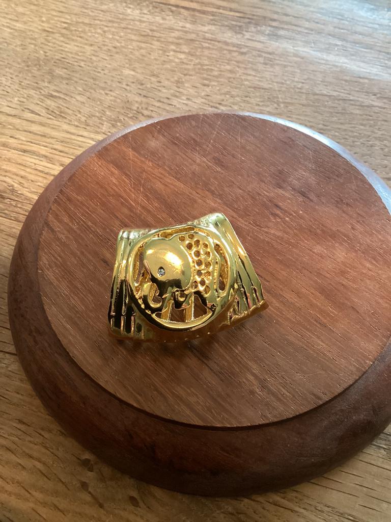 Sjaalring, Ophalen of Verzenden, Zo goed als nieuw, Goud, Overige materialen