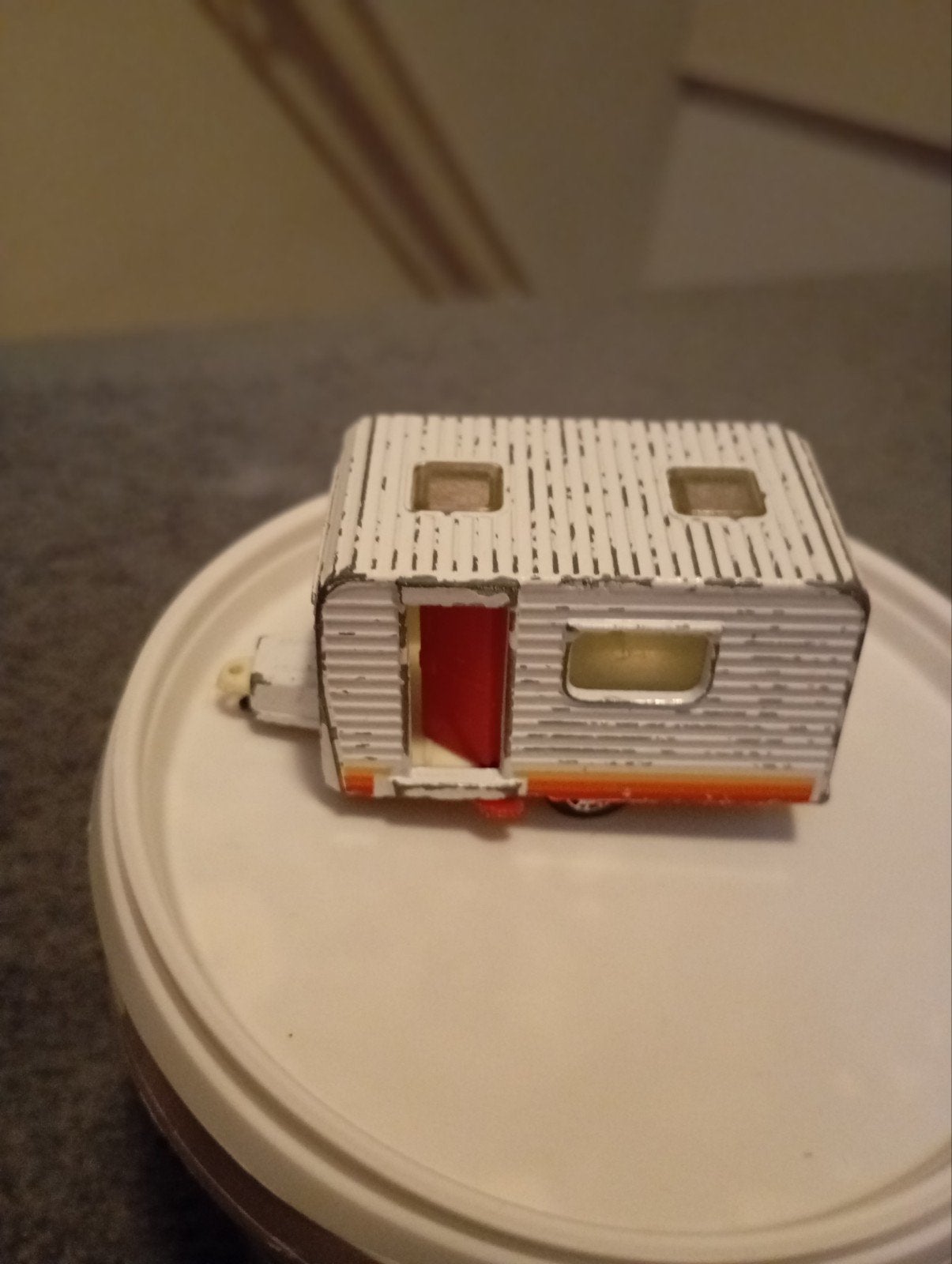 Vintage Caravan Matchbox 1977 super fast, Ophalen of Verzenden, Gebruiksvoorwerp