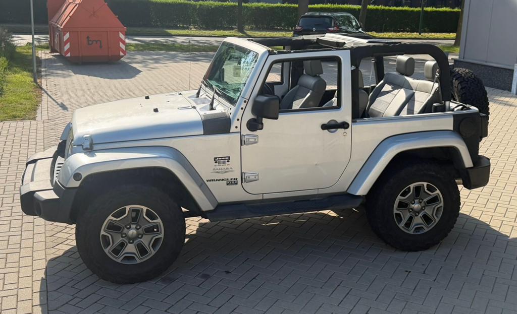 ‼️JEEP WRANGLER JK 3.8 V6 SAHARA 200PK AUT HARD/SOFTTOP‼️, Auto's, Jeep, Automaat, Zwart, 1715 kg, Leder