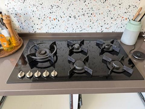 ATAG gaskookplaat 90 cm met wok-brander, Ophalen, Gebruikt, Inbouw, Gas