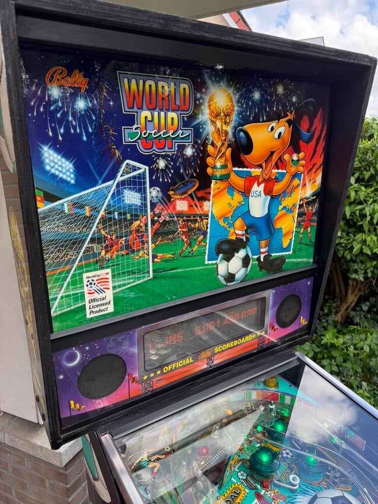 World Cup Soccer Bally flipperkast, Verzamelen, Automaten | Flipperkasten, Gebruikt, Bally, Ophalen of Verzenden, Dot-matrix