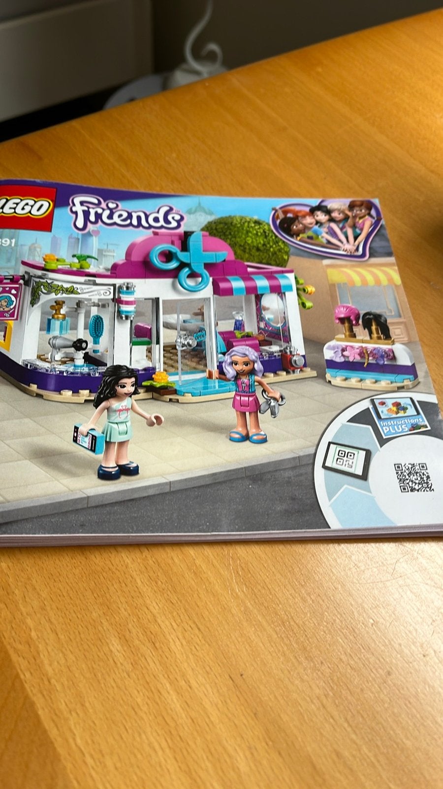 Lego Friends 41391 Heartlake City Kapperszaak (mist 1 pruikj, Gebruikt, Lego, Friends, Ophalen of Verzenden