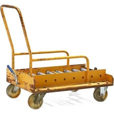 Vintage industrieel transport karretje met zwenkwielen, Doe-het-zelf en Verbouw, Ladders en Trappen, Ophalen