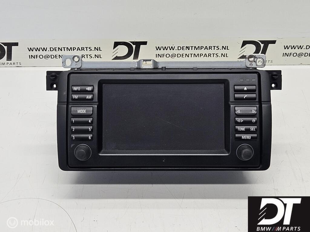 Navigatiedisplay 16:9 CD speler BMW 3-serie E46 65526934410, Gebruikt, Ophalen of Verzenden, BMW, BMW