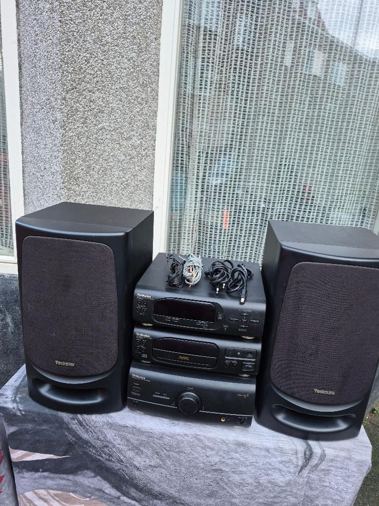 Technics micro-set, stereo-set SE-CH404E-K, in zeer goede st, Gebruikt, Tuner of Radio, Microset, Ophalen