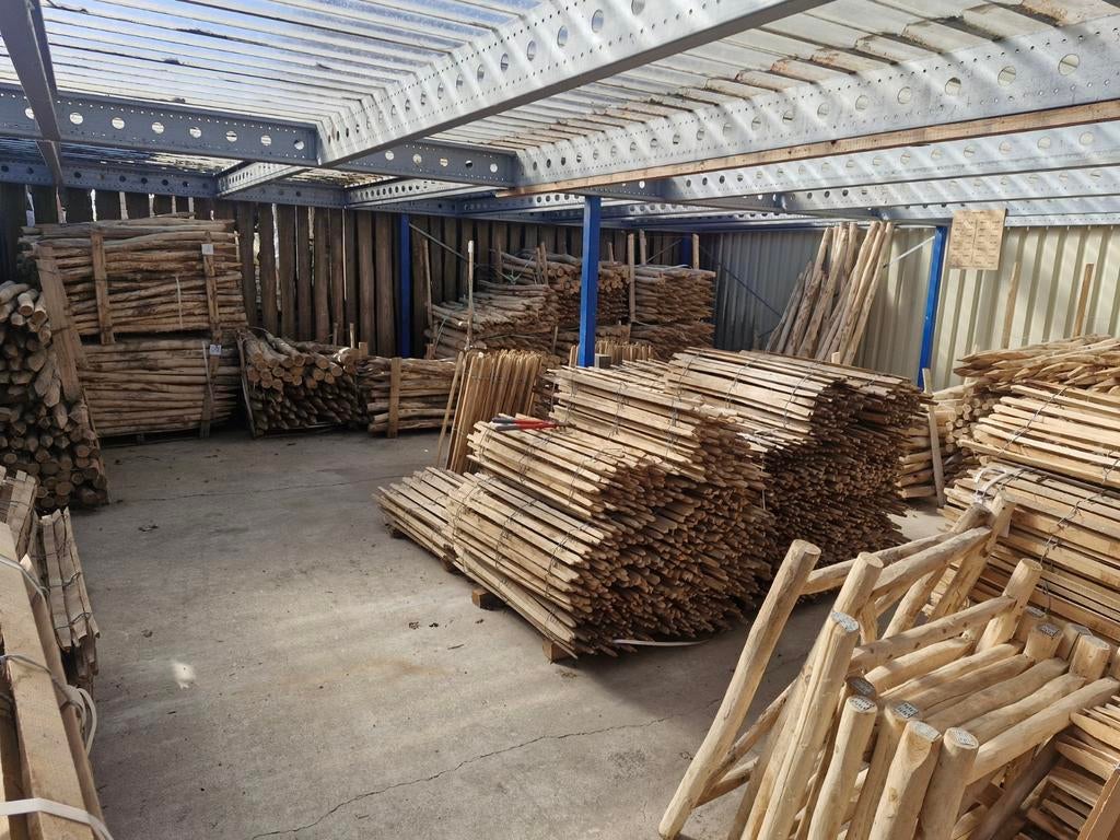 Frans hekwerk Engels hekwerk kastanje hout robinia hout, Tuin en Terras, Met poort, Nieuw, Ophalen of Verzenden, Tuinhek