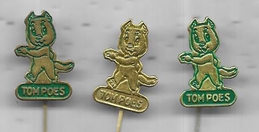 3 TOM POES VERSCHILLENDE STRIP SPELD, Verzamelen, Speldjes, Pins en Buttons, Ophalen of Verzenden, Gebruikt, Overige onderwerpen