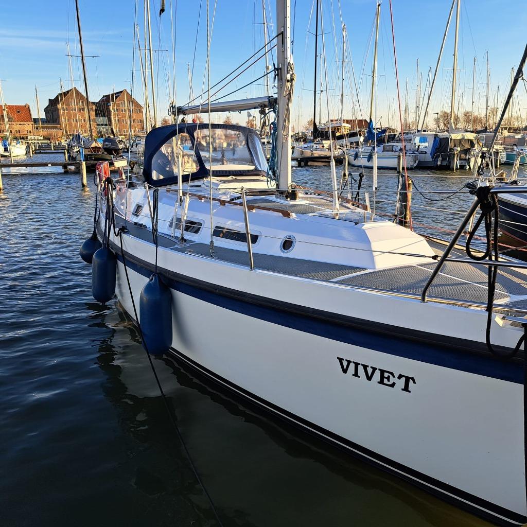 Compromis 888, Watersport en Boten, Kajuitzeilboten en Zeiljachten, Gebruikt, Diesel, Polyester, Ophalen