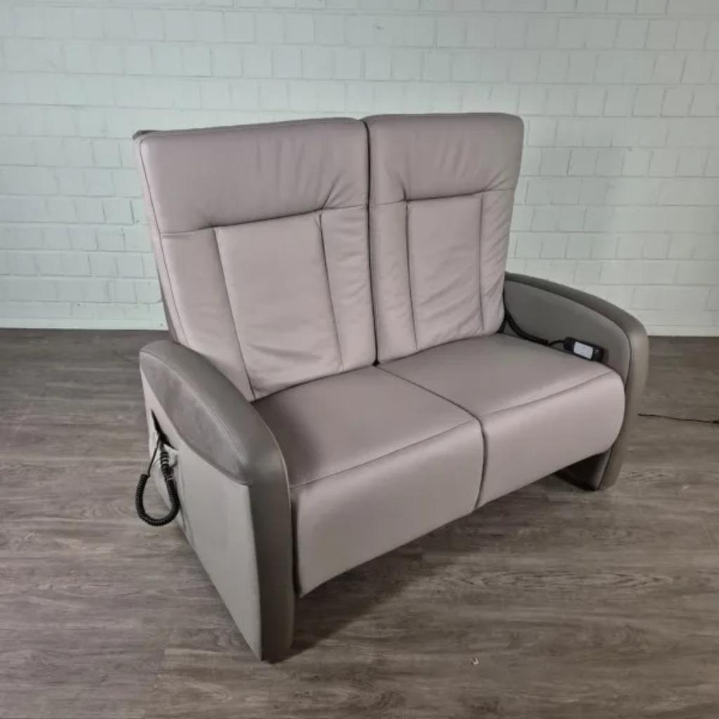 24683 Relaxbank 2-Zitter Bank Leder, Ophalen, Minder dan 75 cm, Rechte bank, Minder dan 150 cm