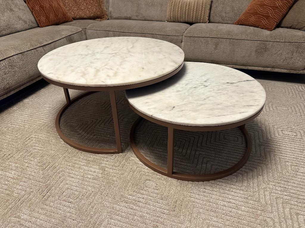 Richmond Interiors salon tafel, Ophalen, Overige materialen, 100 tot 150 cm, Rond