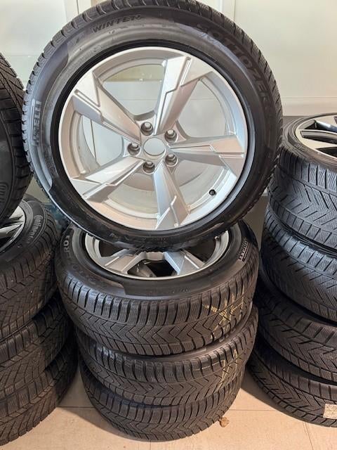 Audi A6 winterwielen 18 inch, Ophalen, 18 inch, Gebruikt, Banden en Velgen