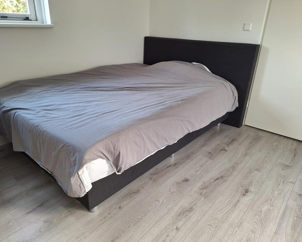 Boxspring 140x210 cm, Ophalen, Gebruikt, 210 cm, Tweepersoons