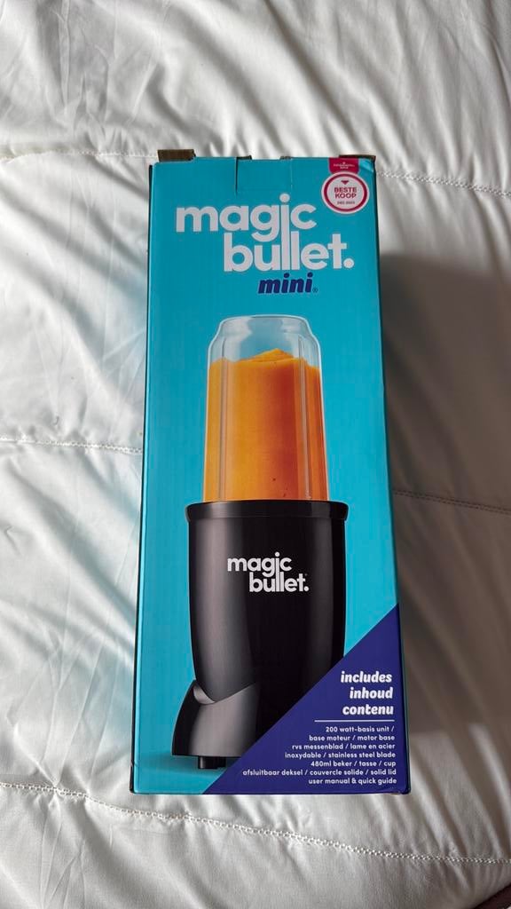 Magic nutri bullet mini zwart, Witgoed en Apparatuur, Ophalen of Verzenden, Zo goed als nieuw, Overige merken