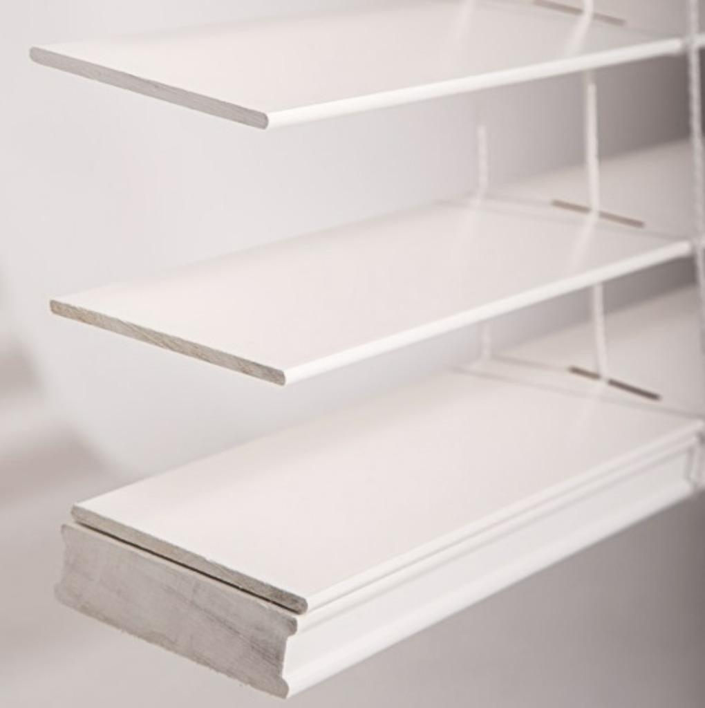 Sfeervolle Shutters/Blinds Houten Jaloezieën vanaf € 59,95, Ophalen, 200 cm of meer, Wit, Nieuw