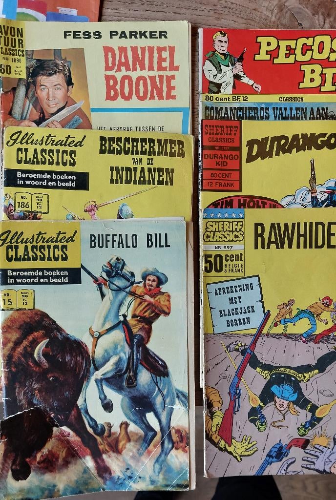 strips western van rond 1968, Boeken, Stripboeken, Gelezen, Diverse, Ophalen of Verzenden, Meerdere stripboeken