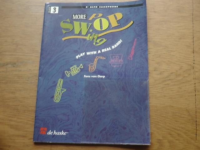 MORE SWING POP - FONS VAN GORP - ALT SAXOFOON, Muziek en Instrumenten, Saxofoon, Ophalen of Verzenden, Zo goed als nieuw, Artiest of Componist