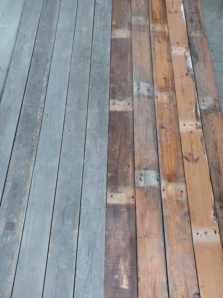 Sloophout  planken  Oude vloerdelen dakbeschot wandbekleding