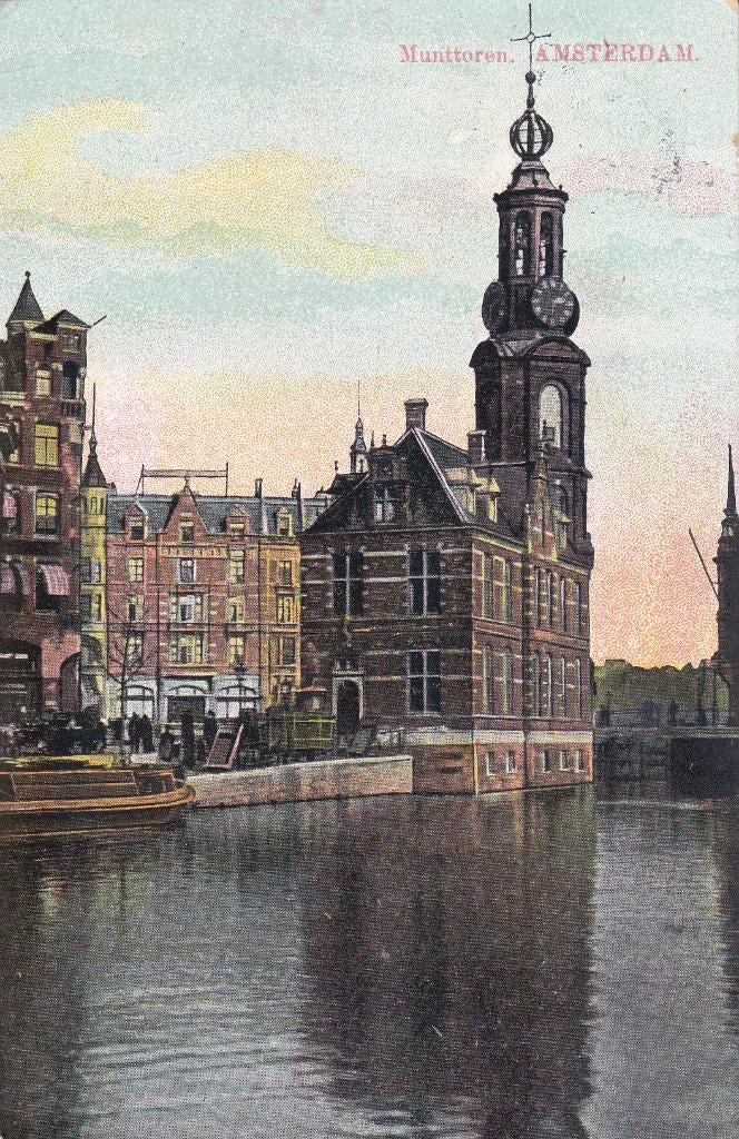 05837 Amsterdam - Munttoren - gel. 1912, Verzenden, Voor 1920, Gelopen, Noord-Holland