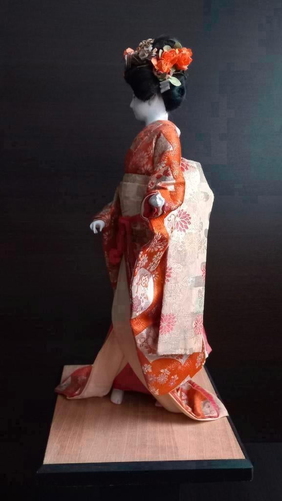 Antiek Japans Isho Ningyo Costume Doll Maiko Geisha, Ophalen of Verzenden