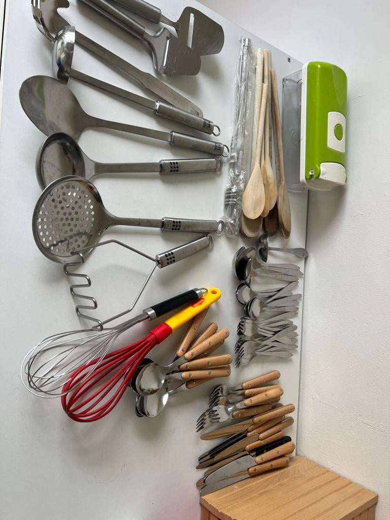 Nieuw bestek garde en keuken toebehoren geen ikea zara, Ophalen of Verzenden, Zo goed als nieuw, Rvs of Chroom