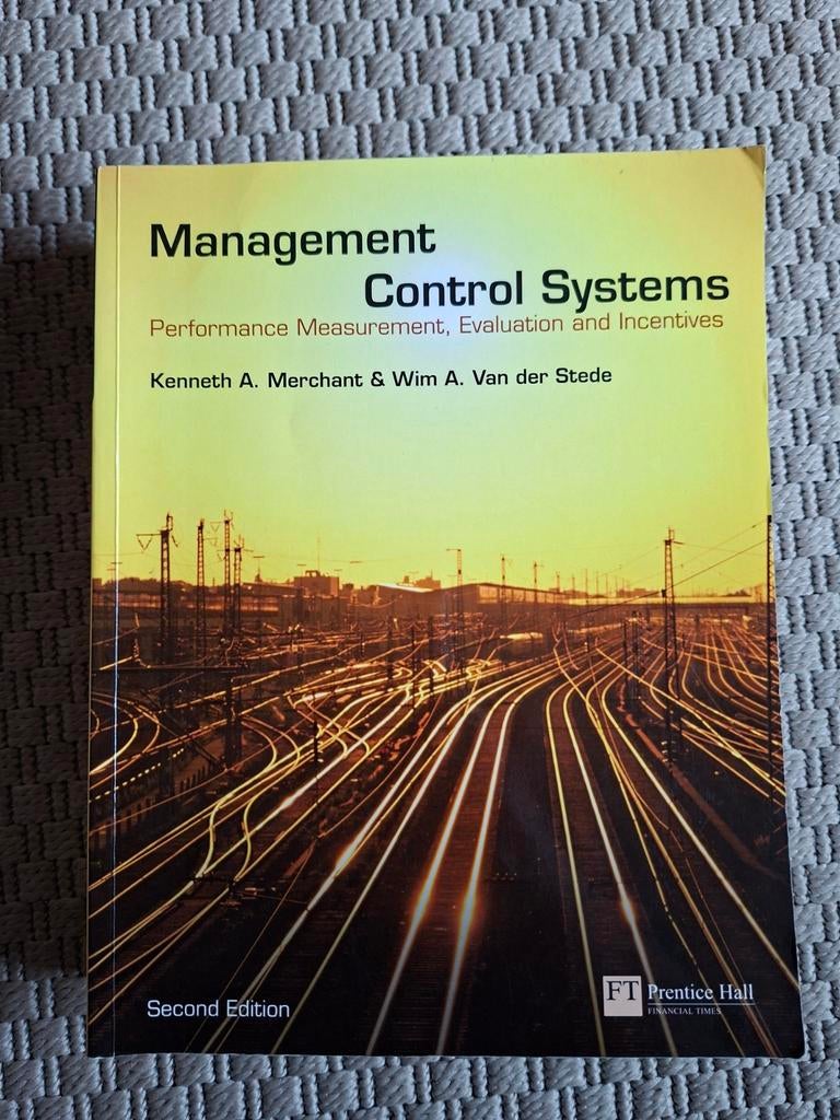 Management Control Systems - Merchant & Van der Stede, Ophalen of Verzenden, Zo goed als nieuw, Management, Kenneth A. Merchant & Wim A. Van der Stede