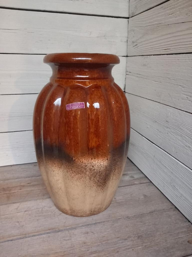 Vintage jaren ’60 keramische vaas van Scheurich., Huis en Inrichting, Woonaccessoires | Vazen, Scheurich, Overige kleuren, Ophalen of Verzenden