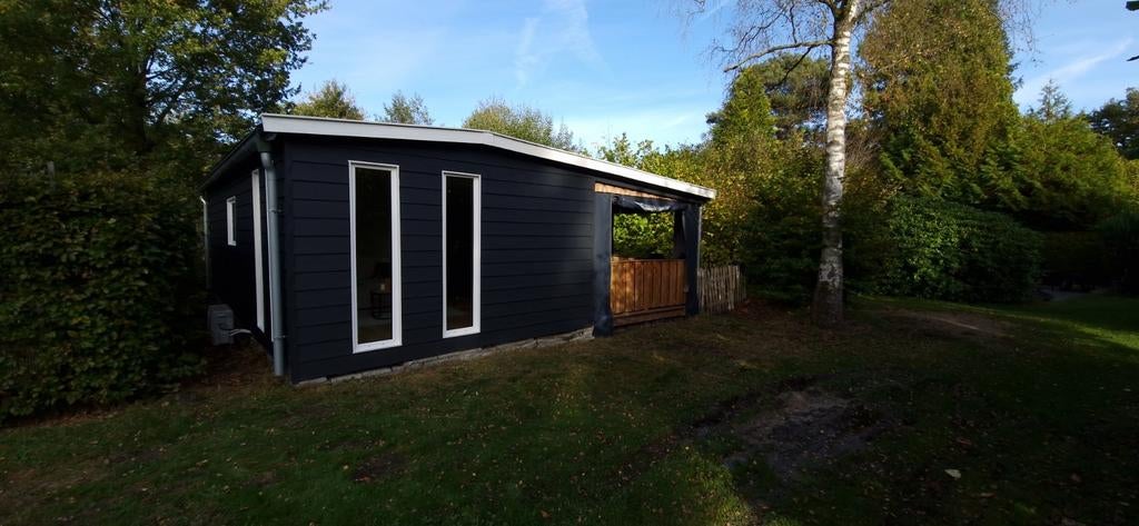Chalet / stacaravan (winterhard) de roggeberg in Appelscha, Caravans en Kamperen, Stacaravans, Ophalen