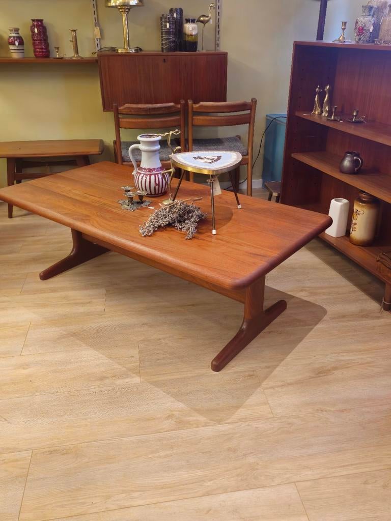 Vintage Glostrup Salontafel Bijzettafel Tafel Deens Design, Ophalen, 100 tot 150 cm, Glostrup, 50 tot 100 cm