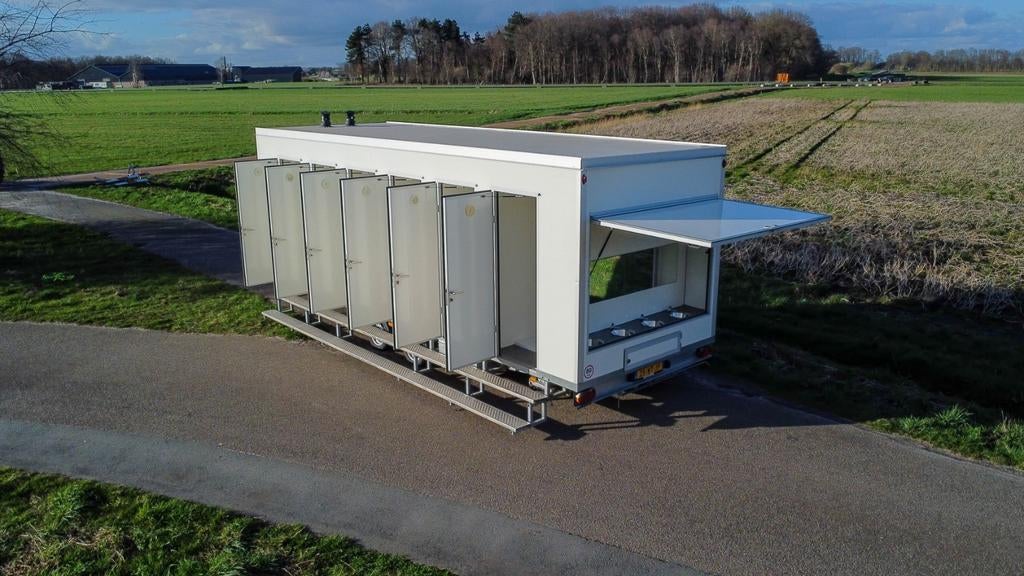 12 persoons douchewagen te huur, Ophalen