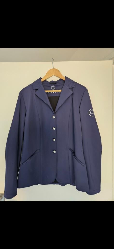 Donkerblauw wedstrijdjasje montar 44, Ophalen of Verzenden, Zo goed als nieuw, Dressuur, Bovenkleding