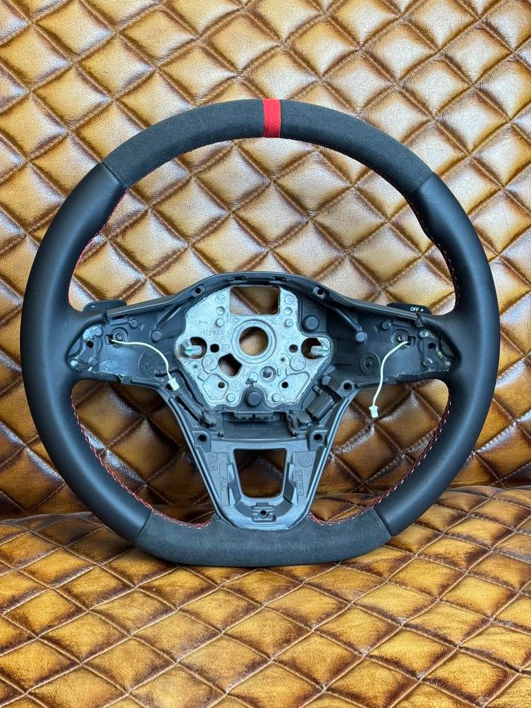 Stuurwiel Stuur Volkswagen Alcantara+LEER NIEUW BEKLEED, Auto-onderdelen, Volkswagen, Nieuw, Ophalen of Verzenden