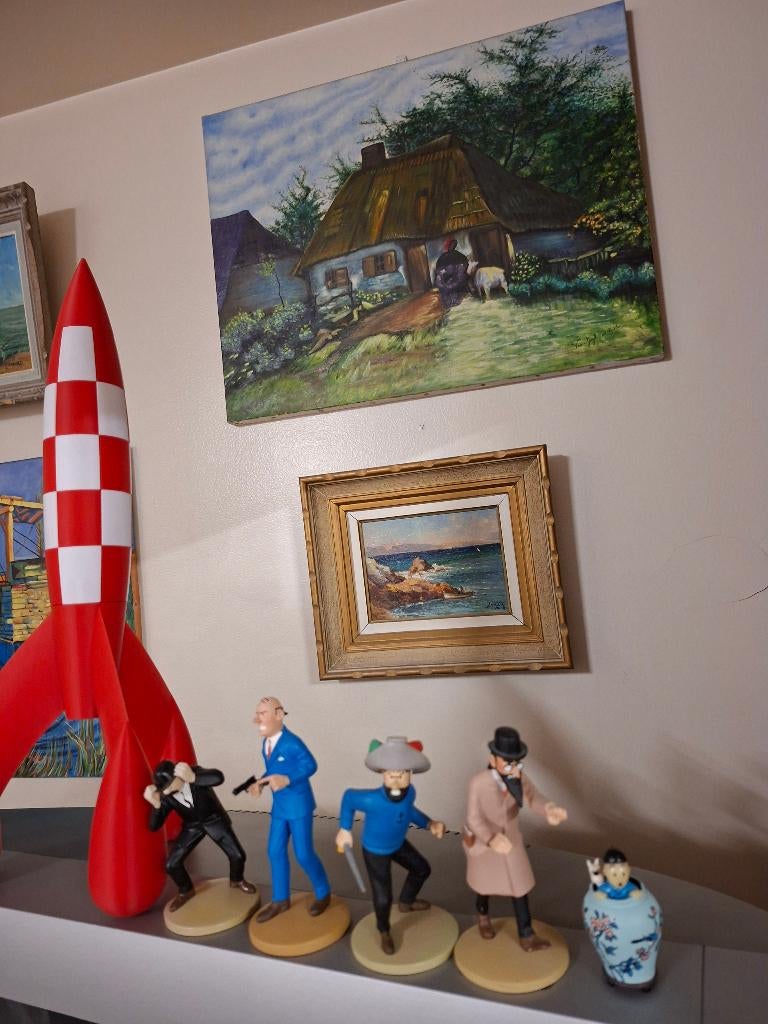 4 beeldjes Kuifje uit het geheim van de eenhorn, Ophalen of Verzenden, Nieuw, Overige typen