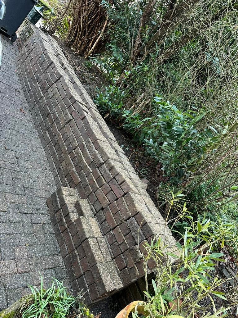 Betonklinkers / straatstenen - voor ca. 80m2, Ophalen, Zo goed als nieuw, Beton, Terrastegels