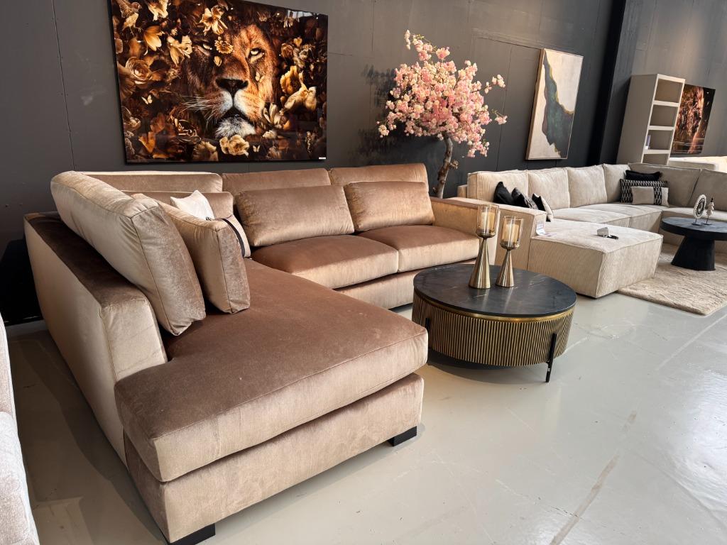 Direct leverbaar |Ribfluweel-velvet| U-bank lounge | Utrecht, Huis en Inrichting, Banken | Bankstellen, Ophalen, Info@trendvortex.com
