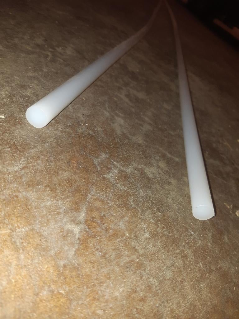 Nylon staf staven 14mm dik 3 m lang, Ophalen, Nieuw, Overige metalen