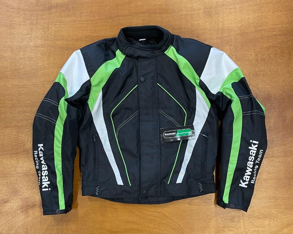 Kawasaki Mid-season jas (groen), Nieuw met kaartje, Jas | textiel, Info@nolbikkermotoren.nl, Kawasaki