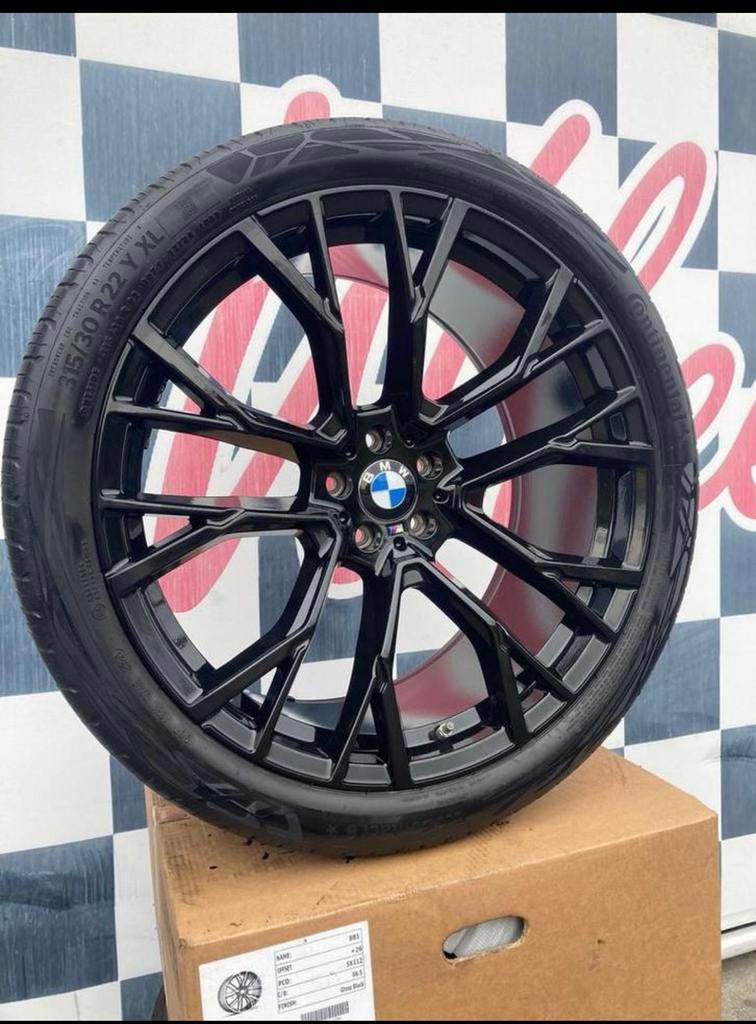 22 inch BMW X5 G05 velgen 5x112 + continental banden, Auto-onderdelen, Ophalen of Verzenden, Nieuw, Overige maten, Zomerbanden