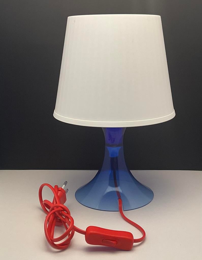 IKEA Lampan Memphis stijl Rood / wit / blauw, Ophalen of Verzenden, Zo goed als nieuw, Minder dan 50 cm
