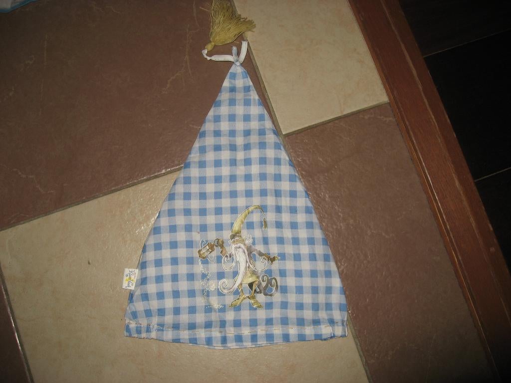 leuke NIEUWE geblokte slaapmuts Klaas Vaak van de Efteling, Verzamelen, Efteling, Nieuw, Overige typen, Verzenden