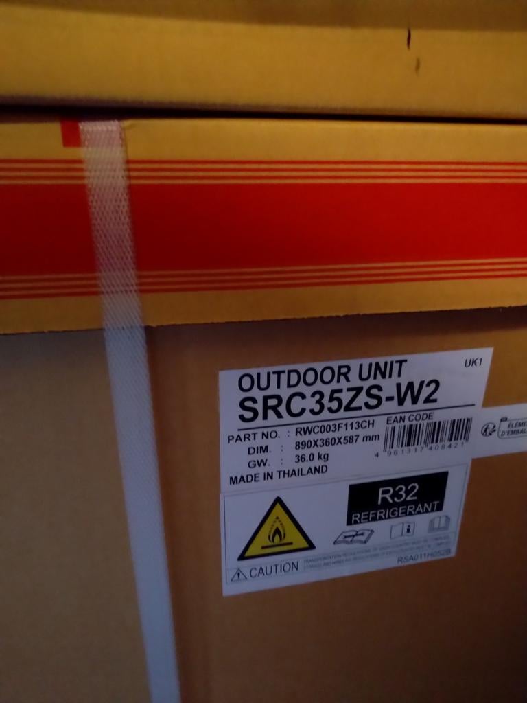 Mitsubishi heavy industries srk35zs-wf zsc35zs-w met wifi, Witgoed en Apparatuur, Airco's, Ophalen of Verzenden, Nieuw