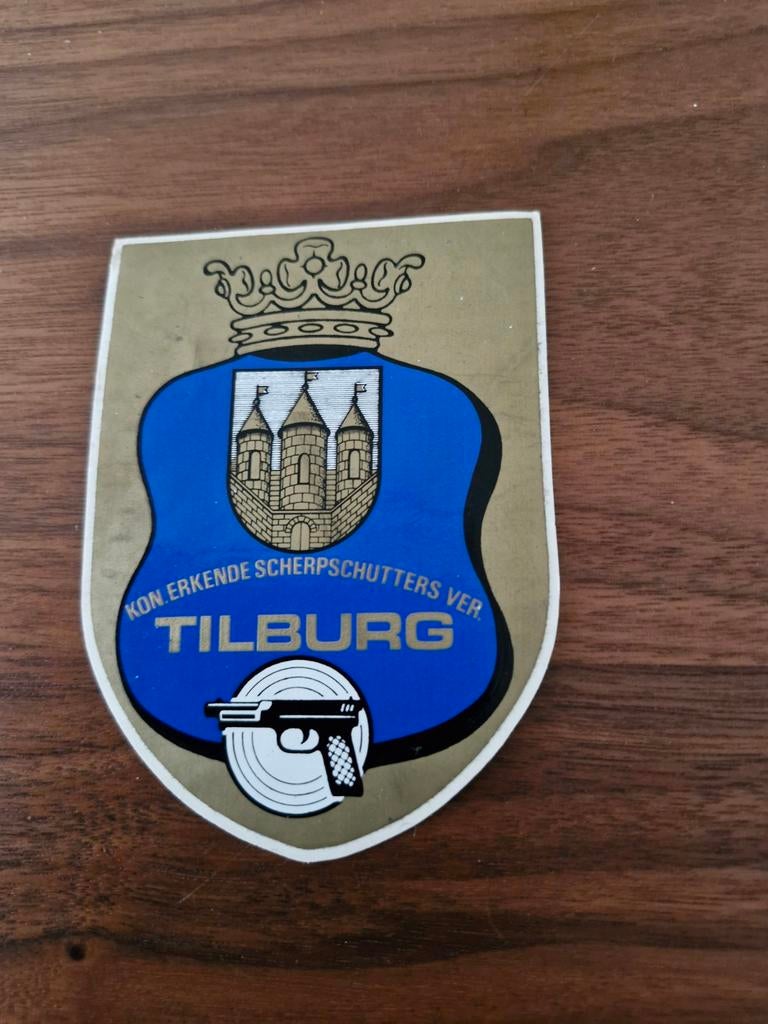 5916 Tilburg Schutterij Sticker, Verzamelen, Ophalen of Verzenden, Gebruikt