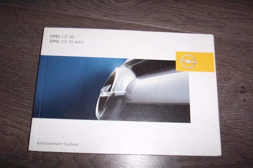 Infotainment systeem boekje OPEL CD/OPEL CD30  MP3, Ophalen of Verzenden