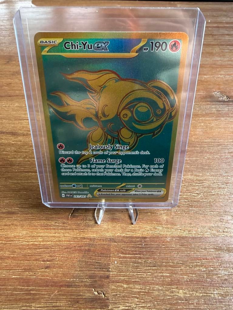 Chi-Yu EX Paldean Fates 241/091, Ophalen of Verzenden, Zo goed als nieuw, Losse kaart, Foil