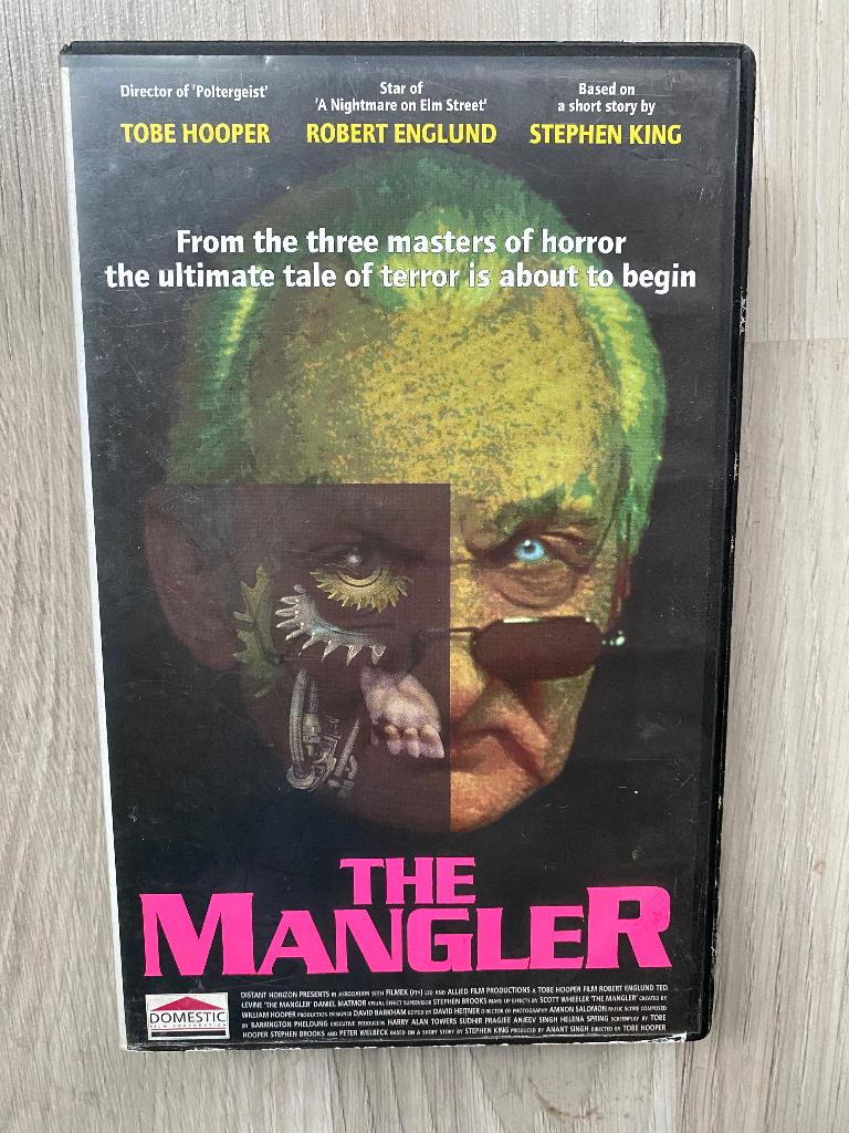 The Mangler VHS Tobe Hooper Englund Stephen King, Vanaf 16 jaar, Ophalen of Verzenden, Gebruikt, Horror