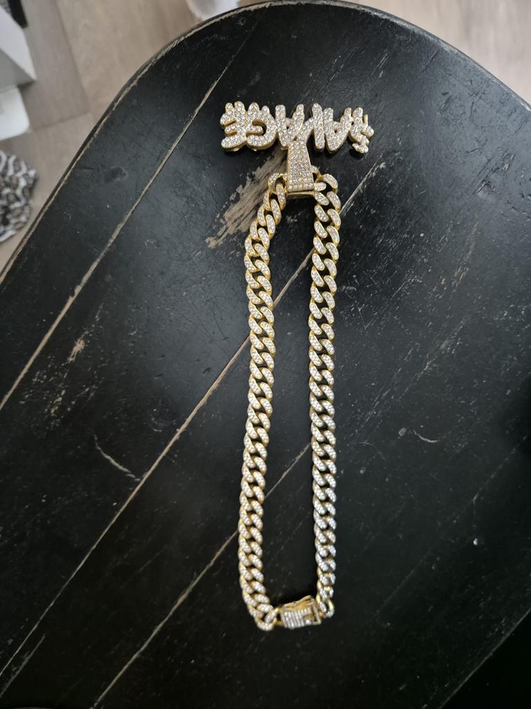 Savage ketting bladgoud - zo goed als nieuw!, Sieraden, Tassen en Uiterlijk, Kettingen, Met hanger, Ophalen of Verzenden, Zo goed als nieuw