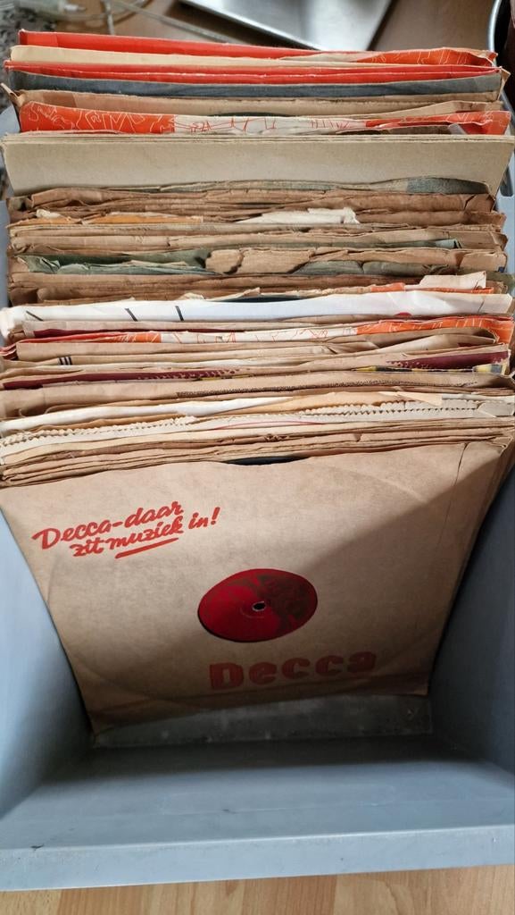 Vintage 78 toeren platen (78 rpm) bakeliet, Ophalen, Foto of Kaart